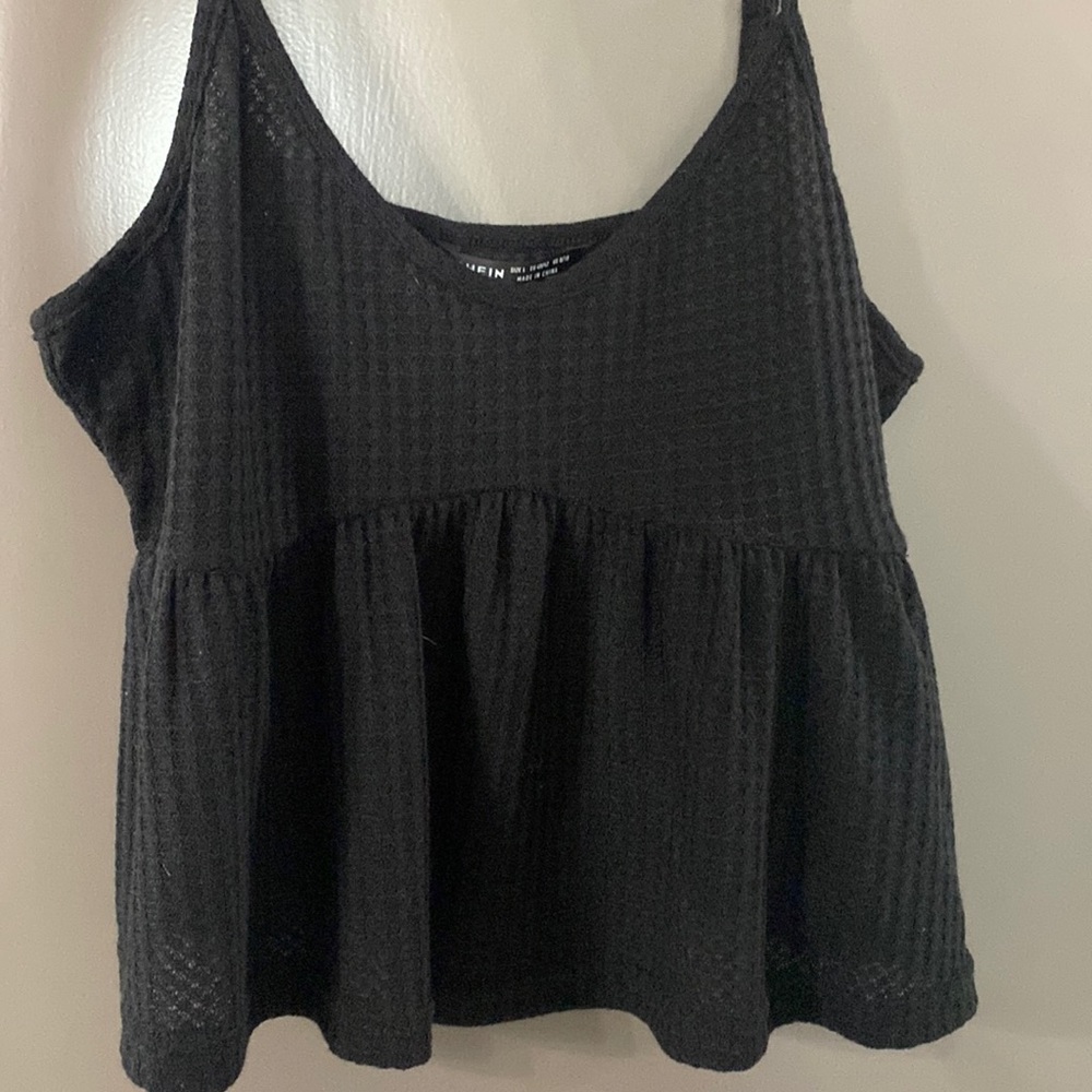 Basic black shein tank top